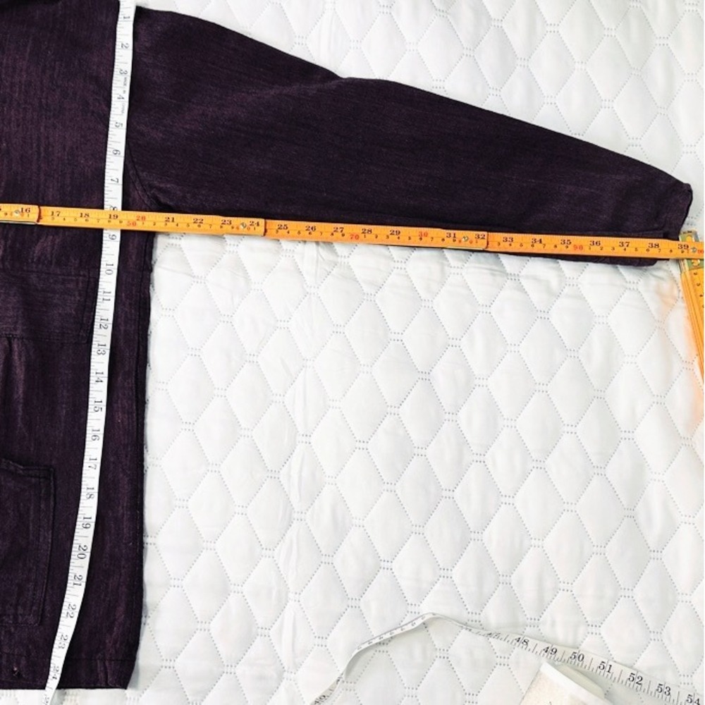Unbranded Woven Cotton Hoodie Women Medium Plum Good Boho Toggle Nepal Anorak - Picture 6 of 6